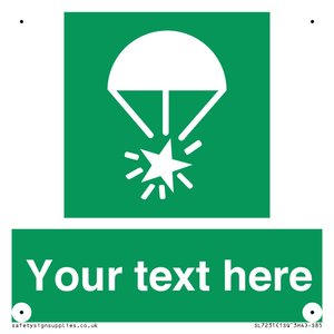 Custom sign safe condition Rocket parachute flare